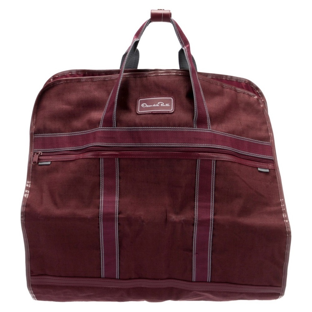 Oscar De La Renta Travel garment bag hanging folding luggage coats jackets dress